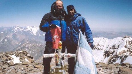 Aconcagua summit, South America. February 2004