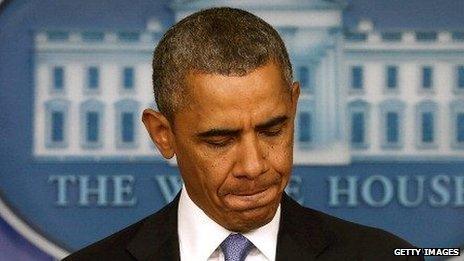 President Obama pauses for thought during a press conference on September 30.