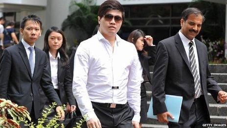 Eric Ding, accused of match fixing in Singapore