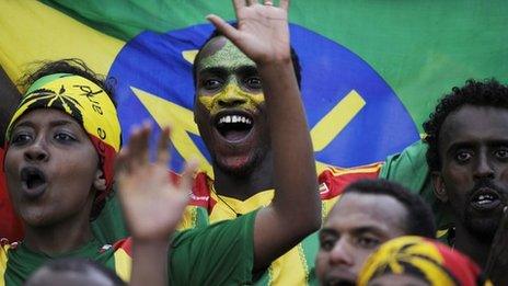 Ethiopian football fans
