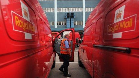 Royal Mail delivery vans