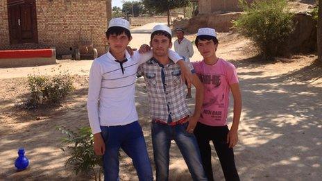 Boys in Achi village, Tajikistan