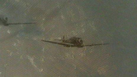 Pictures projected inside Dome