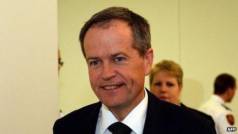 The new leader of the Australian Labor Party, Bill Shorten