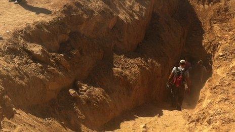 Tunnel from Gaza (Michael Shuval BBC)