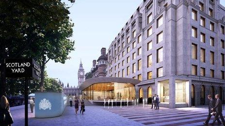 Image of what the new Scotland Yard will look like