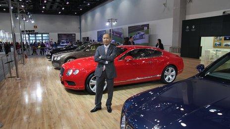 Raymond Leung, general manager of Bentley's Beijing showroom