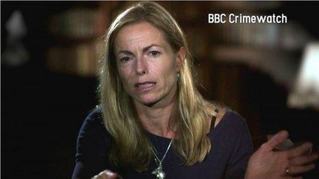 Kate McCann on Crimewatch