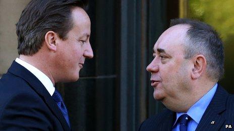 David Cameron and Alex Salmond