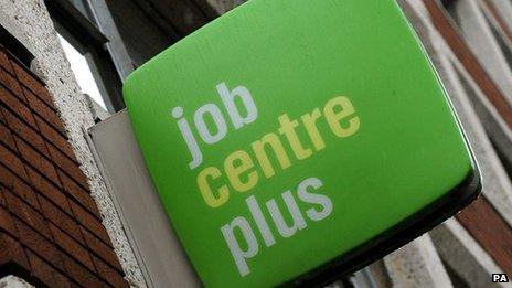Job centre sign