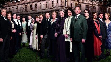 The cast of Downton Abbey