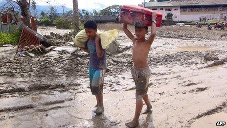 Aftermath of Typhoon Bopha in the Compostela Valley