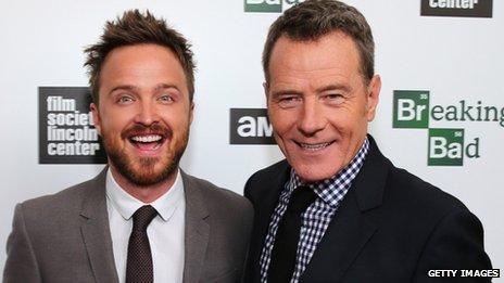 Aaron Paul and Bryan Cranston