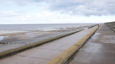 Rossall beach