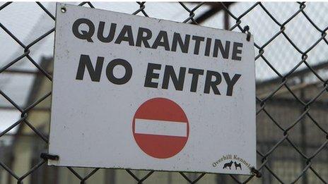 Quarantine sign