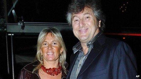 Vittorio Missoni and wife