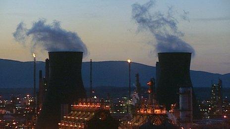 Grangemouth chimneys