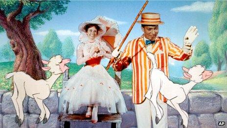 A scene from Mary Poppins