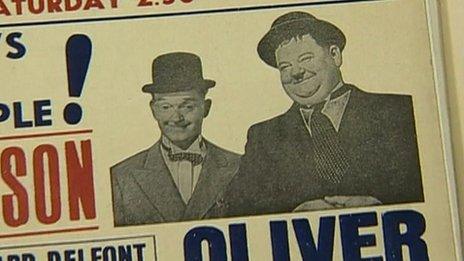 Palace Theatre billing for Laurel and Hardy