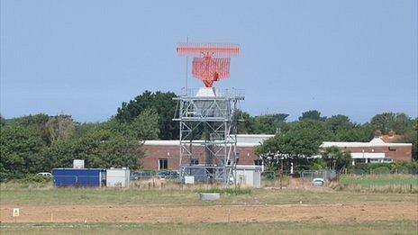 Guernsey Airport new radar tower