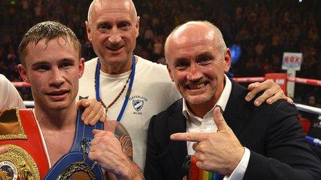 Carl Frampton knocked out Jeremy Parodi in the sixth round