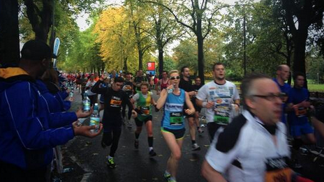 Runners take part in Great Birmingham Run