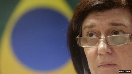 Magda Chambriard, director of the ANP oil agency, attends a news conference in Rio de Janeiro on 23 May, 2013