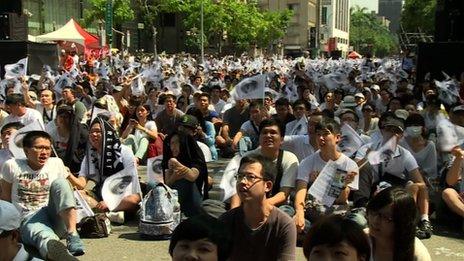 Protest in Taiwan