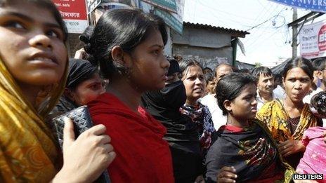 Bangladeshi garment workers in September 2013