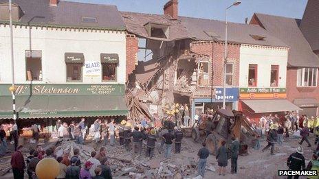 Shankill bomb scene