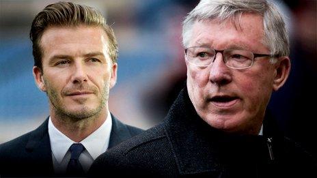 David Beckham and Sir Alex Ferguson
