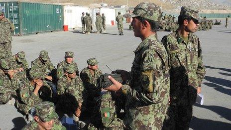 Afghan recruits (pic: David Loyn)