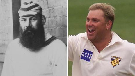 WG Grace and Shane Warne