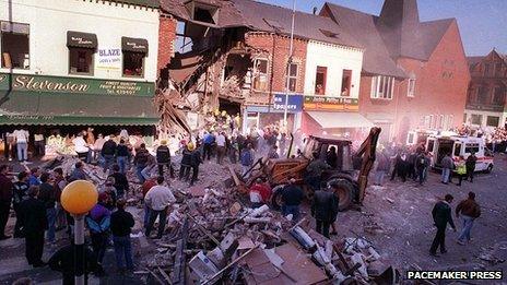 The scene of the bombing