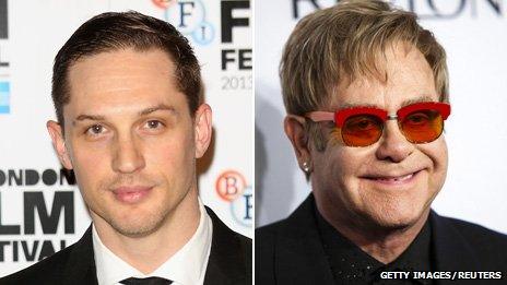 Tom Hardy and Elton John