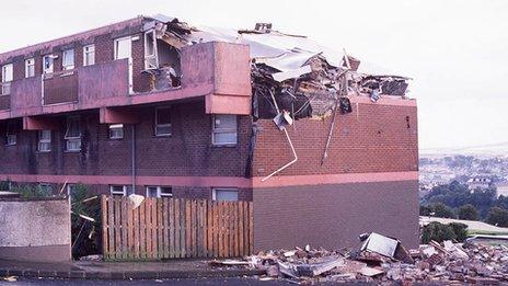 Creggan bomb scene