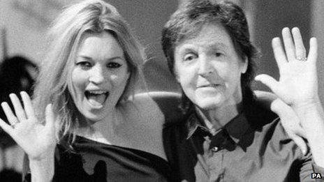 Kate Moss and Paul McCartney