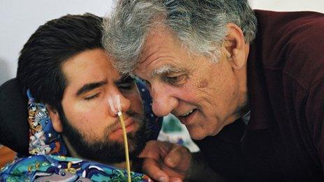 Augusto Odone with his son Lorenzo