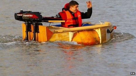 Pumpkin boat