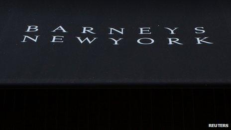 Barney's sign in New York