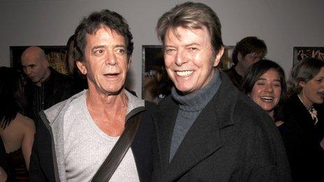 Lou Reed and David Bowie