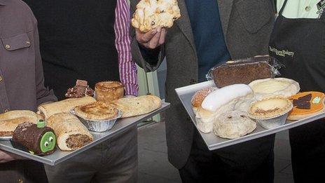 Selection of cakes and pastries