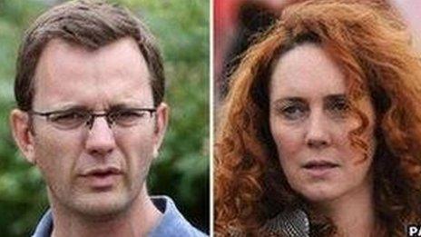 Andy Coulson and Rebekah Brooks: