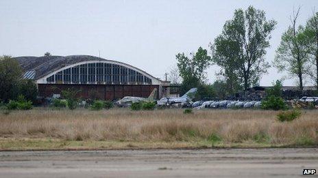 Deveselu disused airfield, file pic