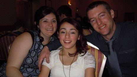 Jill, Bethany and Mark Polanski