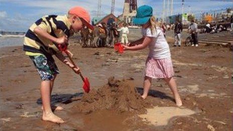 Children on beach