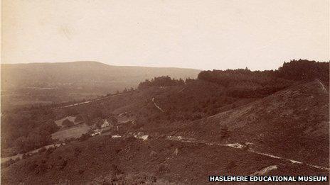 A view of Gibbet Hill in the early 1900s