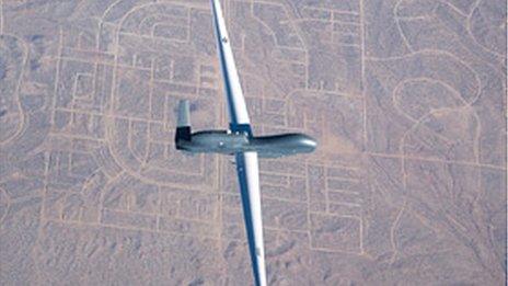 Global Hawk drone aerial view