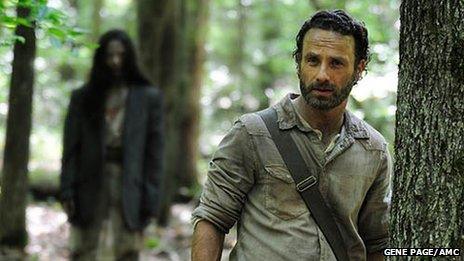 Rick Grimes, played by Andrew Lincoln, in episode one of series four