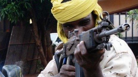 Archive shot of a Seleka rebel - July 2013